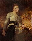 George Elgar Hicks Canvas Paintings - Jane Isabella Baird Villiers